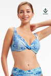 Plus Cup Bikini Tops Bohemian Beauty Turkish Sea Plus Cup Underwire Bikini Top - Sunseeker