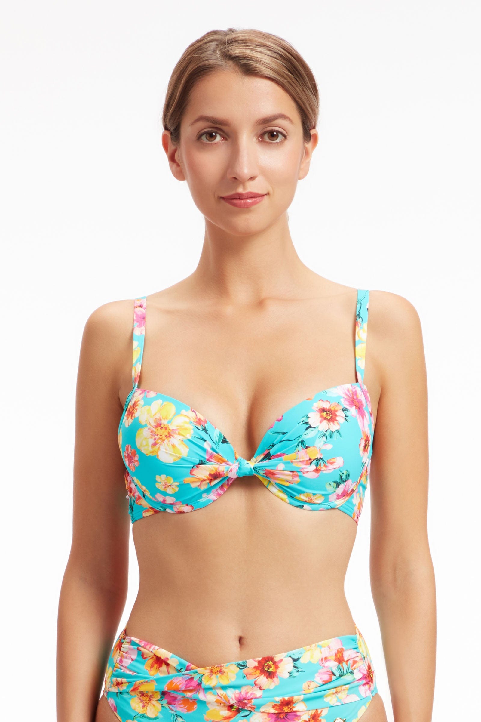 Sunseeker Vibrant Vacation Sky Blue Underwire Bikini Top