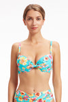 Bikini Tops Vibrant Vacation Sky Blue Underwire Bikini Top - Sunseeker