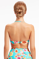 Sunseeker Vibrant Vacation Sky Blue Bandeau Top