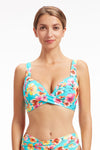 Plus Cup Bikini Tops Vibrant Vacation Sky Blue Plus Cup Underwire Bikini Top - Sunseeker
