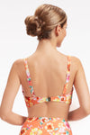 Plus Cup Bikini Tops Vibrant Vacation Spicy Orange Plus Cup Underwire Bikini Top - Sunseeker