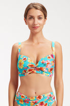 Sunseeker Vibrant Vacation Sky Blue Plus Cup Bikini Top