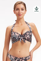 Sunseeker Sweet Paisley Black Halter Bikini Top