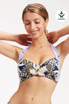 Bikini Tops Elevated Tropics Sailor Blue Halter Bikini Top - Sunseeker