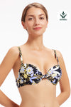 Bikini Tops Elevated Tropics Sailor Blue Underwire Bikini Top - Sunseeker