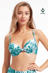 Bikini Tops Elevated Tropics Tropical Green Underwire Bikini Top - Sunseeker