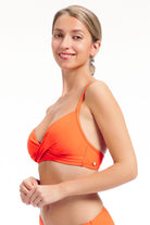 Sunseeker Core Solid Fiesta Cross Front Bikini Top