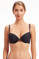 Sunseeker Core Solid Black Underwire Bikini Top