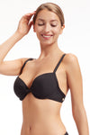 Bikini Tops Core Solid Black Underwire Bikini Top - Sunseeker