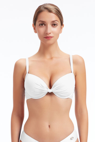 Bikini Tops Core Solid Off White Underwire Bikini Top - Sunseeker