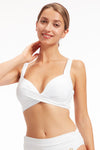 Plus Cup Bikini Tops Core Solid Off White Plus Cup Underwire Bikini Top - Sunseeker