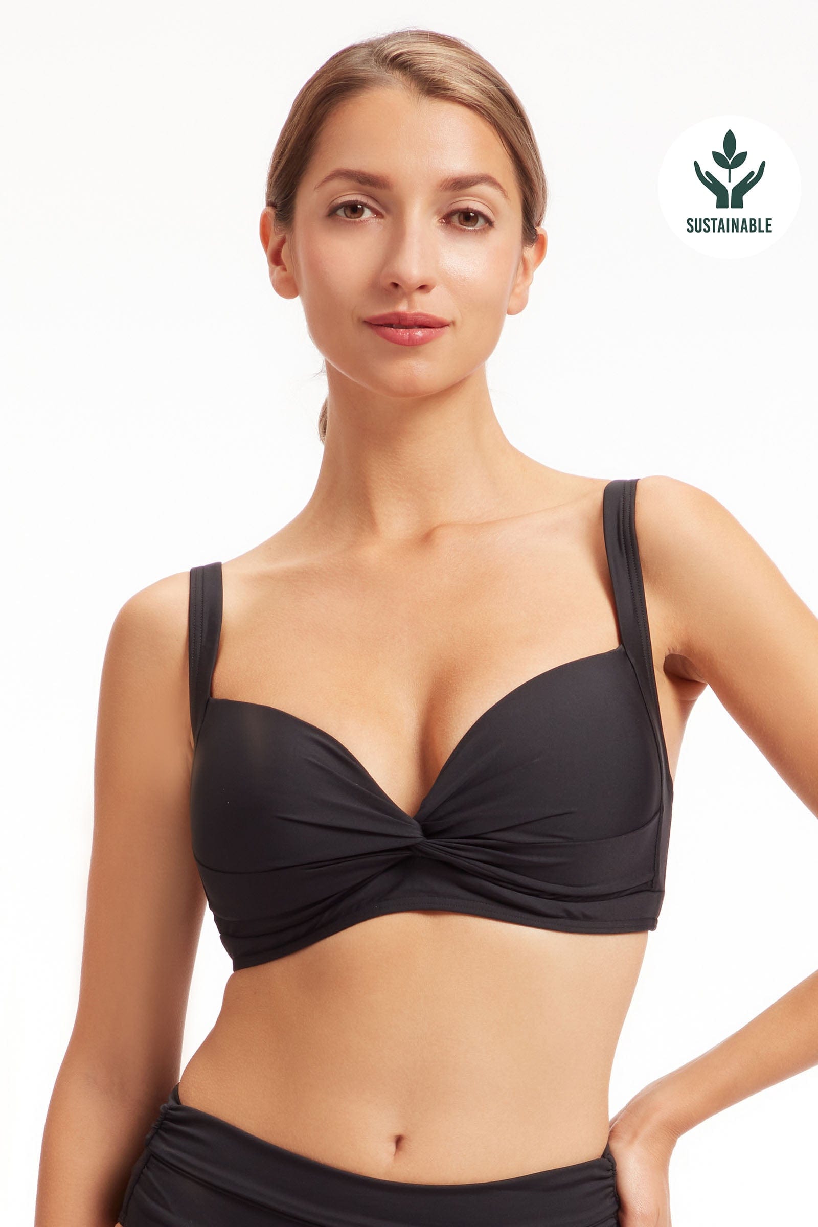 Cup Sunseeker Black Plus Core - Bikini Top Solid