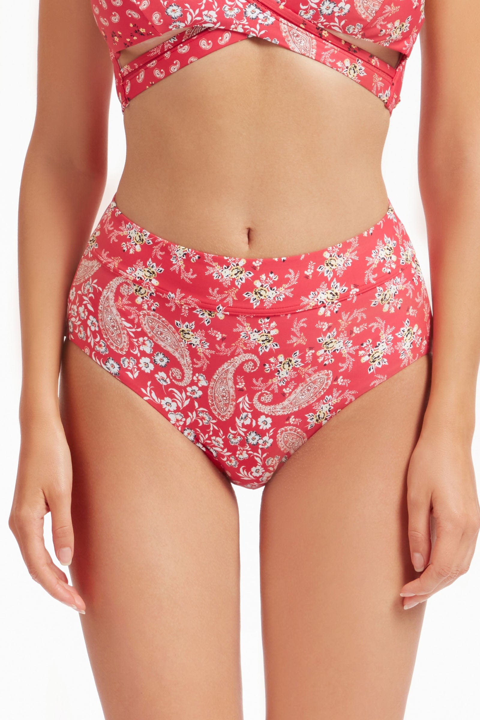 Sunseeker Sweet Paisley Scarlette High Waisted Full Classic Pant