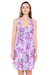 Beachwear South Pacific Hibiscus Purple Beach Dress - Sunseeker