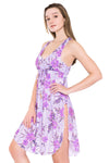 Beachwear South Pacific Hibiscus Purple Beach Dress - Sunseeker