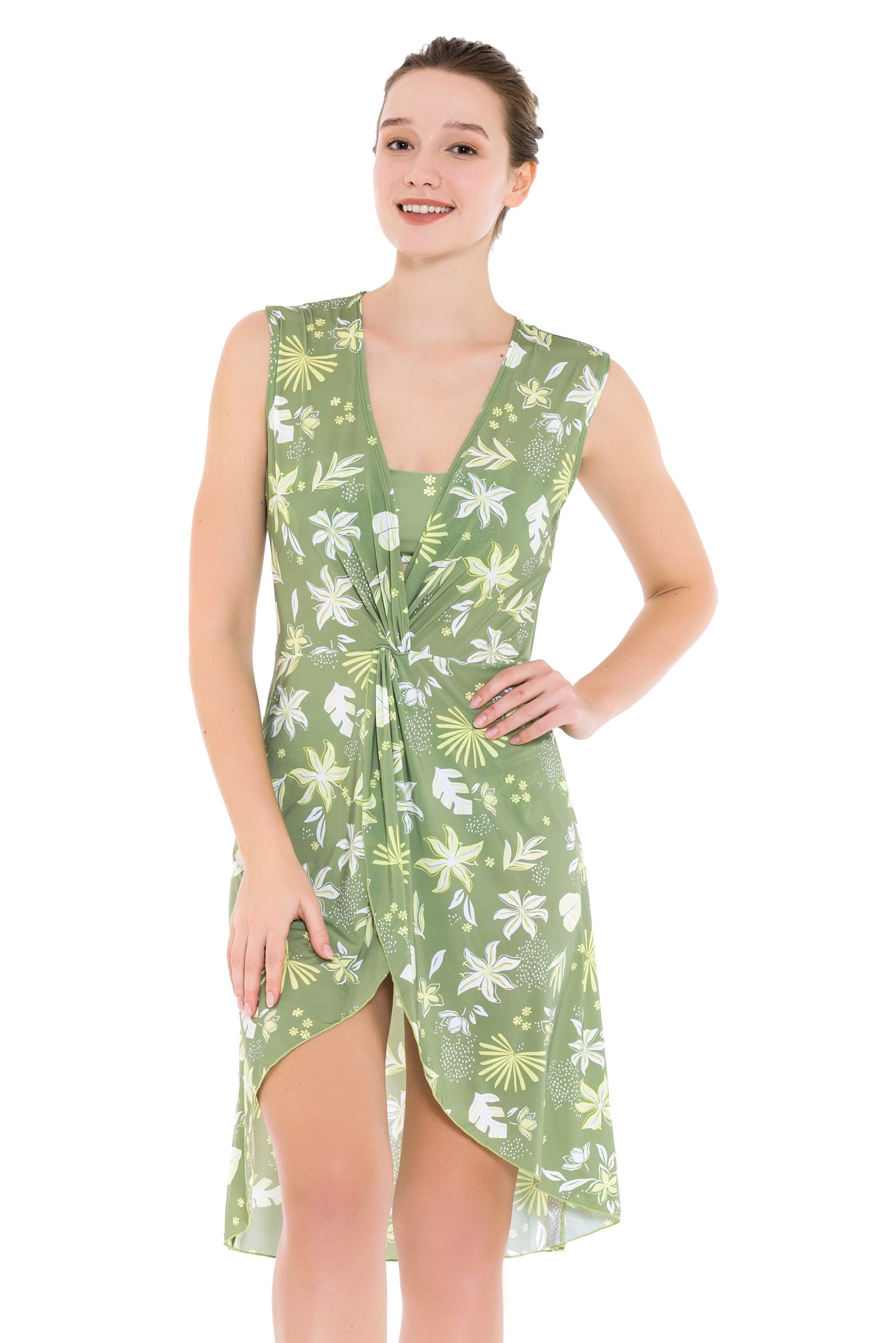 Beachwear South Pacific Palm Moss Dress - Sunseeker