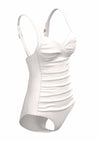 Plus Cup Onepiece Core Solid Off White Plus Cup Twist Front One piece - Sunseeker