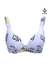 Plus Cup Bikini Tops Elevated Animal Persian Violet Plus Cup Underwire Bikini Top - Sunseeker