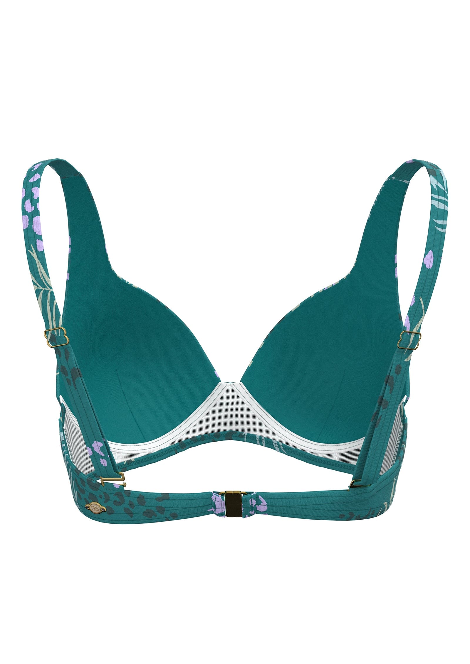 Sunseeker Elevated Animal Porcelain Green Plus Cup Underwire Bikini Top