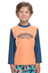Boys Tops Sunseeker logo print long sleeve rash guard - Sunseeker