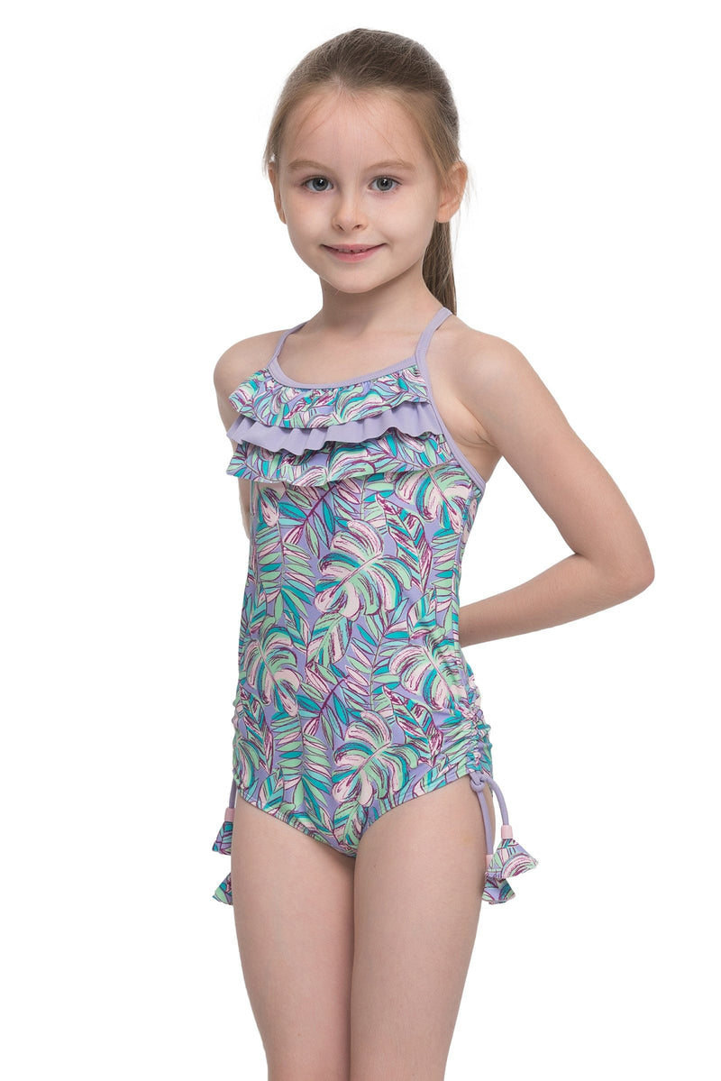 Girls Swimsuits Palms frilled swimsuit - Sunseeker