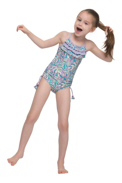 Girls Swimsuits Palms frilled swimsuit - Sunseeker