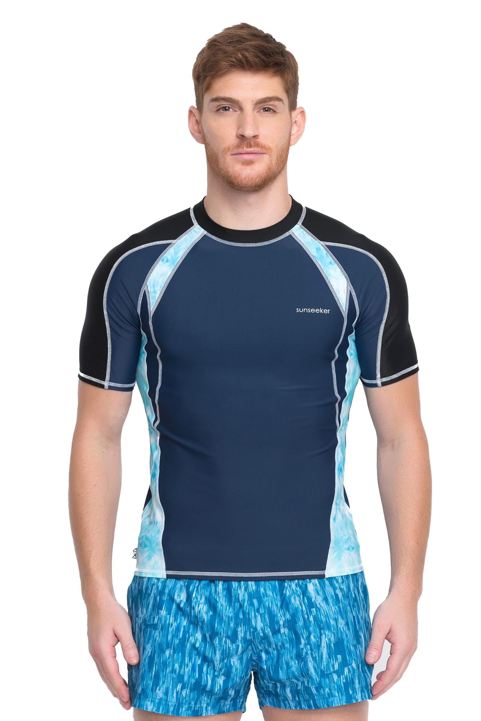 Sunseeker Tie dye blocking short sleeve rash guard