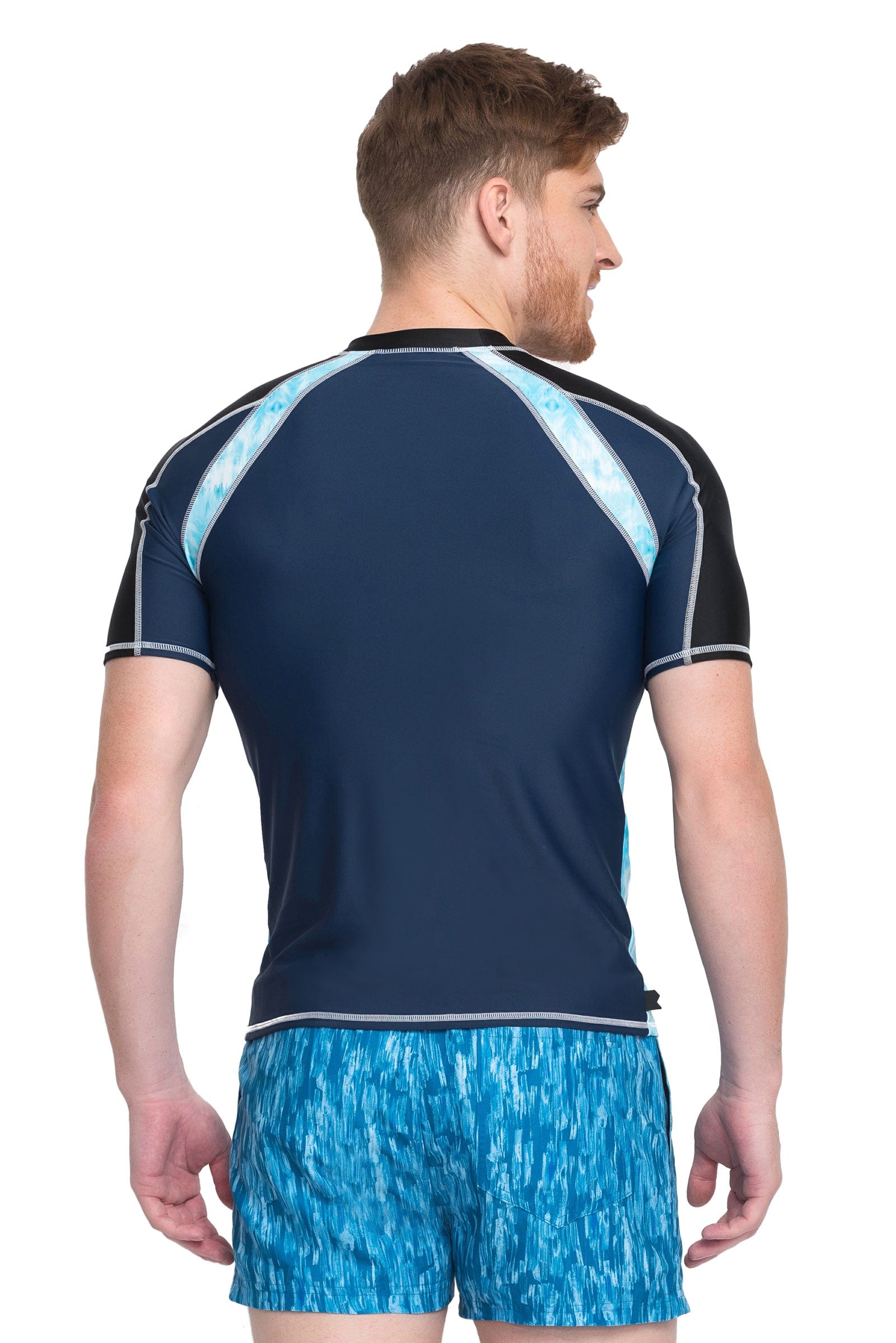 Sunseeker Tie dye blocking short sleeve rash guard